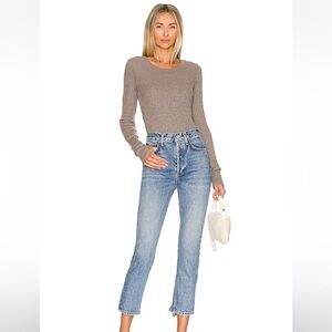 Agoldie Riley High Rise Straight Crop in Endless